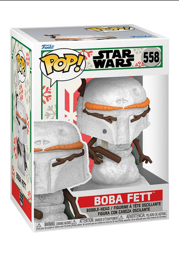 POP Figure: Star Wars Holiday #0558 -  Boba Fett (Snowman)