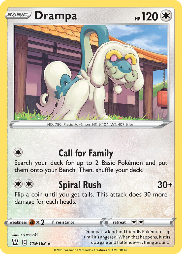 Drampa - 119/163 (SWSH05) Rare - Near Mint