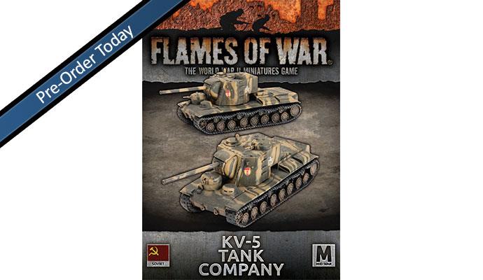 Flames of War: WWII: Soviet (SBX83) - KV-5 Tank Company (x2)