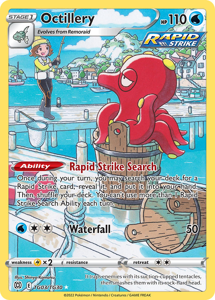 Octillery - TG03/TG30 (SWSH09:TG) Ultra Rare - Near Mint Holofoil