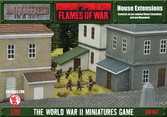 Flames of War: WWII: Battlefield in a Box (BB167) - House Extensions (Early / Mid / Late)