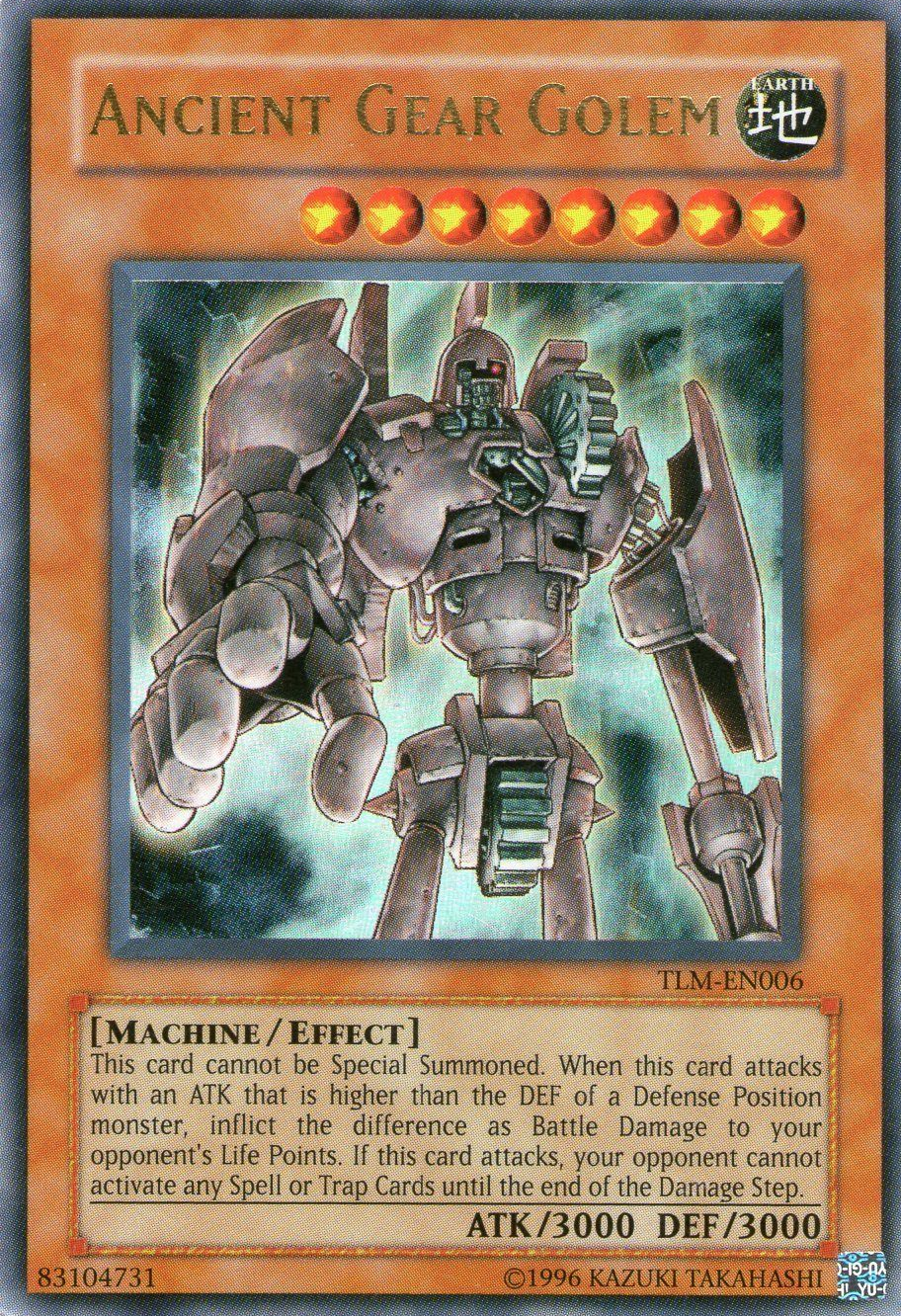 Ancient Gear Golem (TLM-EN006) Ultra Rare Unlimited Edition Damaged