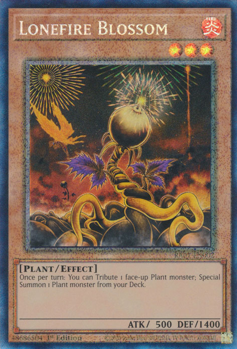 Lonefire Blossom (RA01-EN002) Prismatic Collector’s Rare - Near Mint 1st Edition