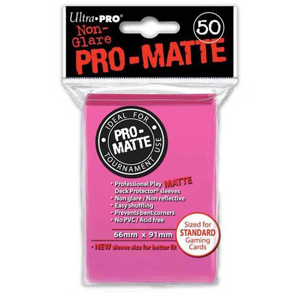 Ultra-PRO: Standard Sleeves - Pro-Matte:  Bright Pink (50)