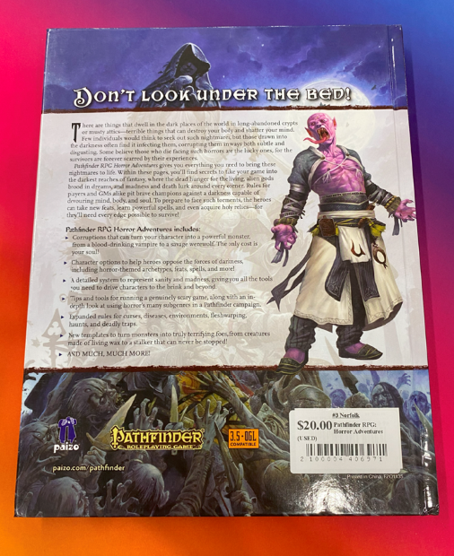 Pathfinder RPG: Horror Adventures (USED)