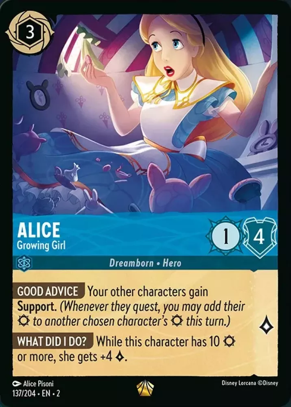 Alice - Growing Girl (Rise of the Floodborn 137/204) Legendary - Near Mint