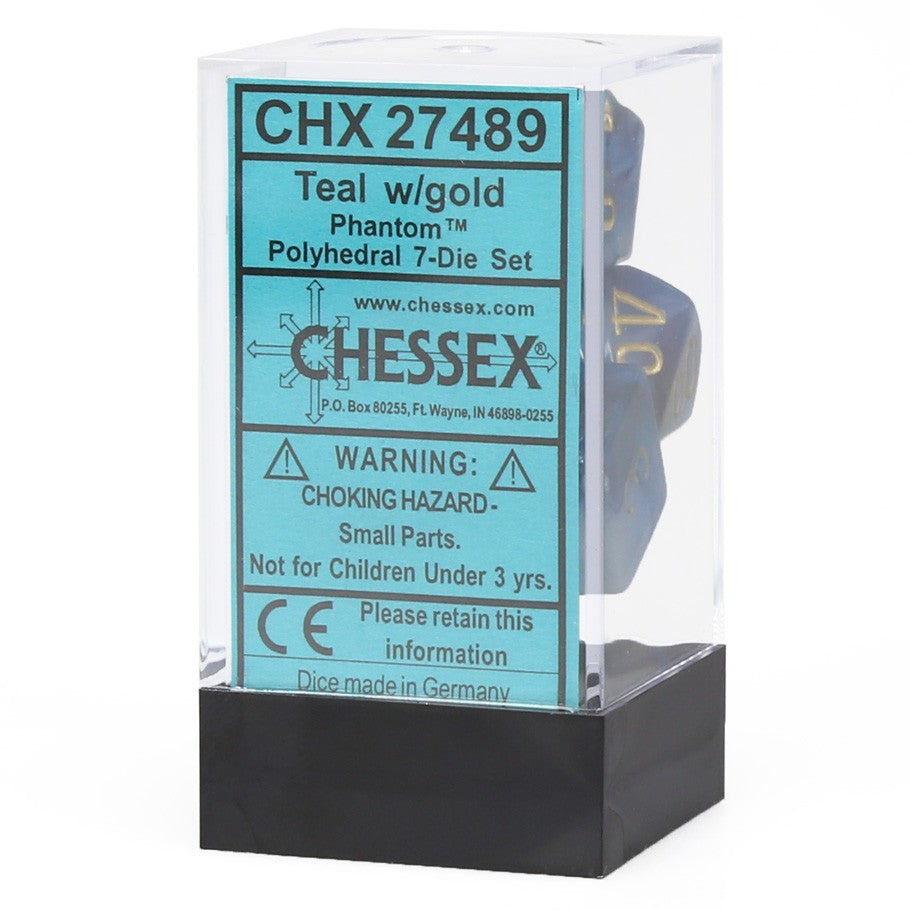 CHX27489: Phantom - Poly Set Teal w/gold (7)