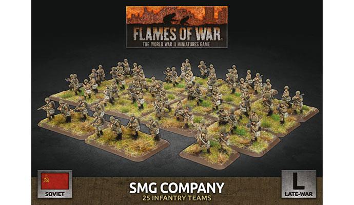 Flames of War: WWII: Soviet (SBX80) - SMG Company (Plastic ) (Late)