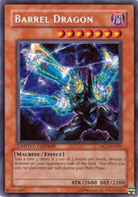 Barrel Dragon (MC1-EN002) Secret Rare Near Mint Limited Edition