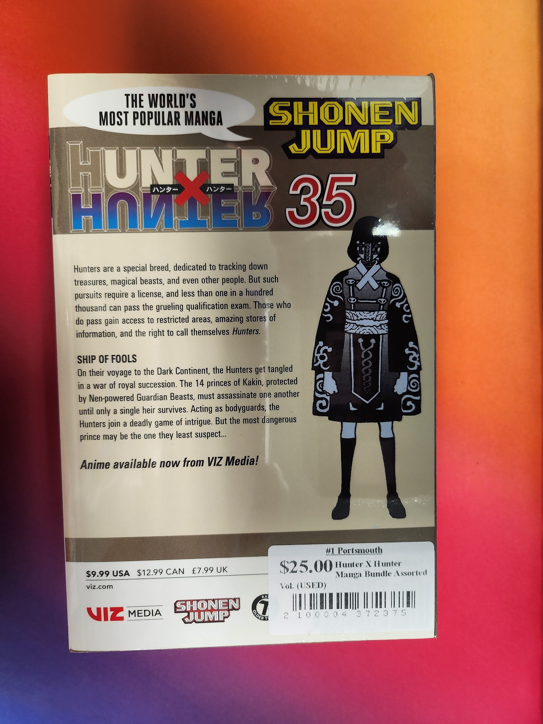 Hunter X Hunter Manga Bundle Vol. 1, 2, 4, 17, 35 (USED)