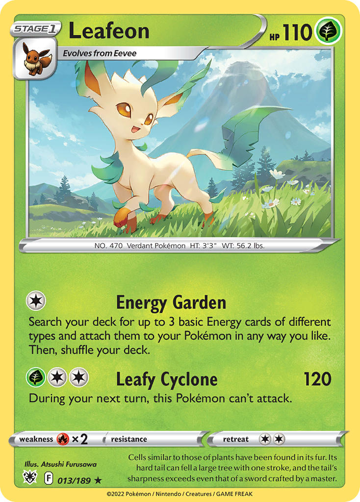Leafeon - 013/189 (SWSH10) Rare - Near Mint
