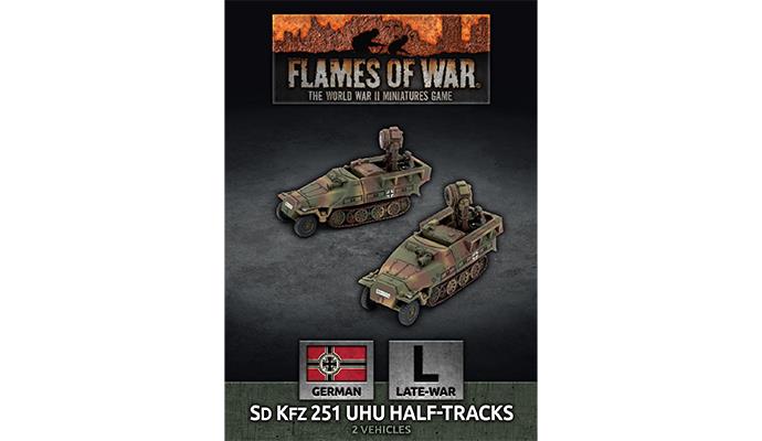 Flames of War: WWII: German (GBX194) - Sd Kfz 251 Uhu Half-tracks (x2) (Late)