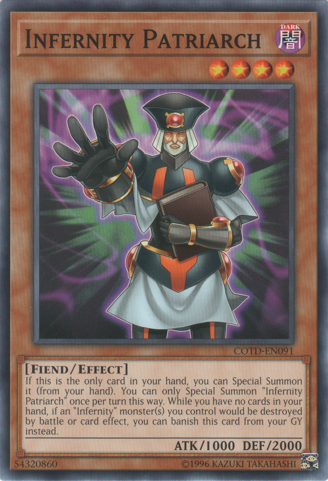 Infernity Patriarch (COTD-EN091) Near Mint Unlimited - Common