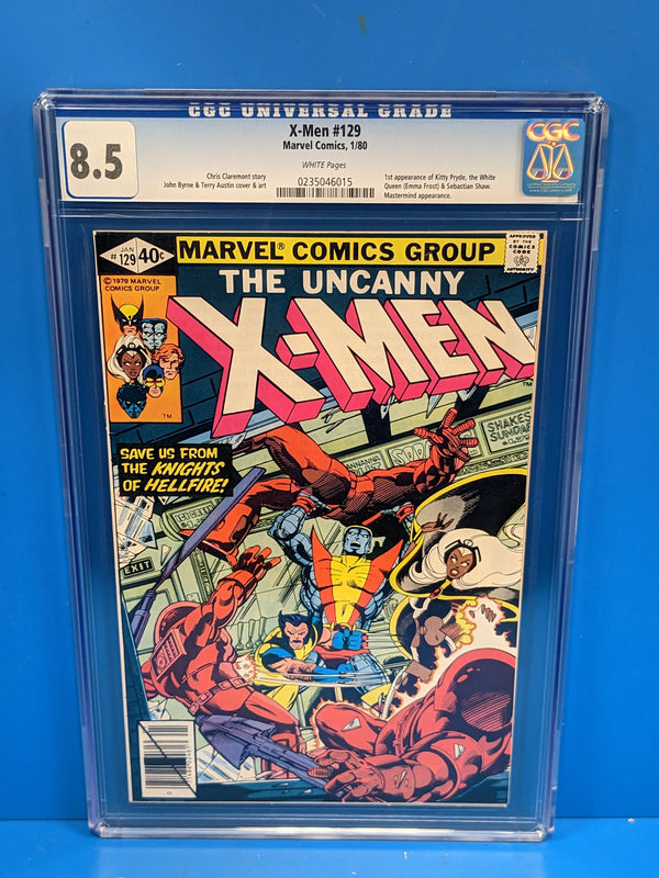 Uncanny X-Men (1963 Series) #129 (CGC 8.5) 1st Kitty Pryde, White Queen Appearance