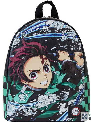 Demon Slayer Tanjiro Checkerboard Mini-Backpack