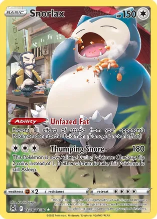 Snorlax - TG10/TG30 (SWSH11:TG) Ultra Rare - Near Mint Holofoil