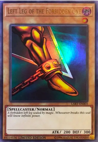 Left Leg of the Forbidden One (LART-EN003) Ultra Rare - Near Mint Limited