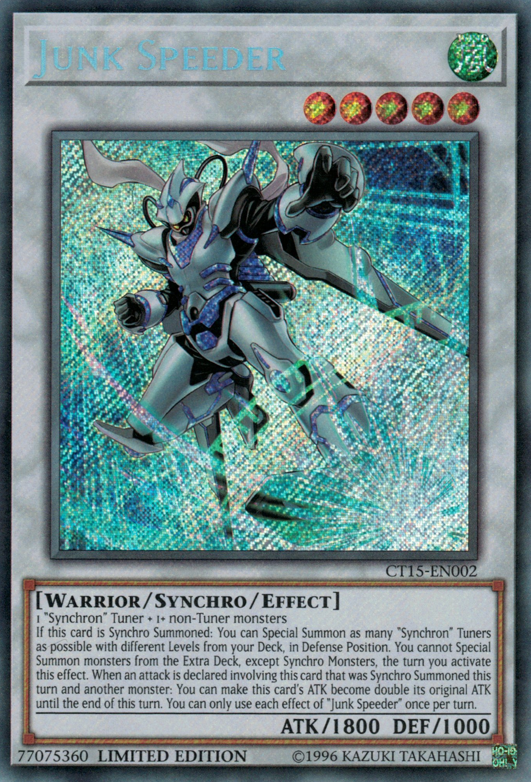 Junk Speeder (CT15-EN002) Limited Edition Secret Rare