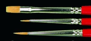 Reaper Pro-Brush: Taklon - Basic Brush Set (#2F,0,5/0)