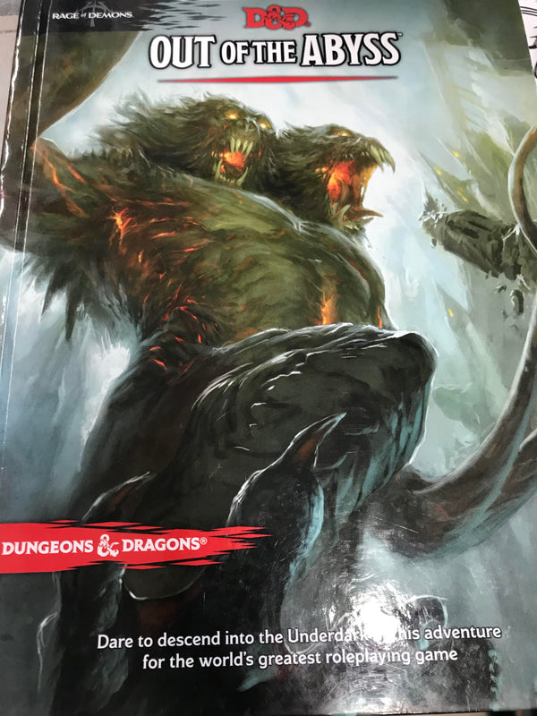 D&D 5E: Adventure 04 - Rage of Demons: Out of the Abyss - for levels 1-15 (USED)