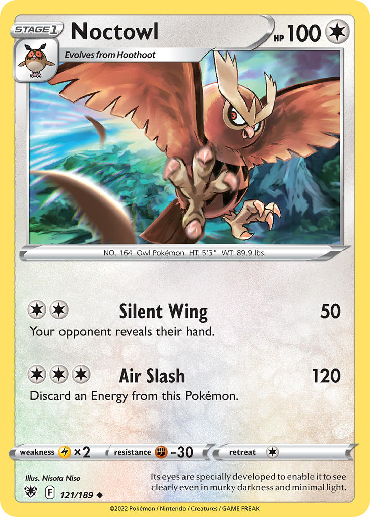 Noctowl - 121/189 (SWSH10) Uncommon - Near Mint