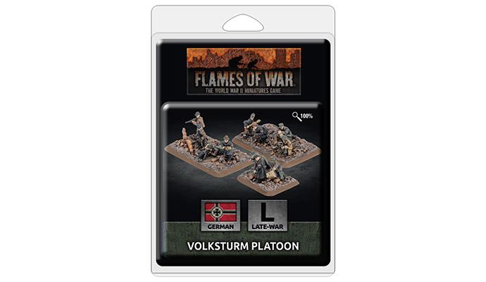 Flames of War: WWII: German (GE828) - Volksturm Platoon (x38 Figs) (Late)