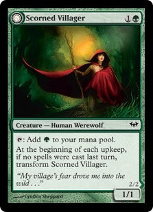 Scorned Villager/Moonscarred Werewolf (DKA-C)