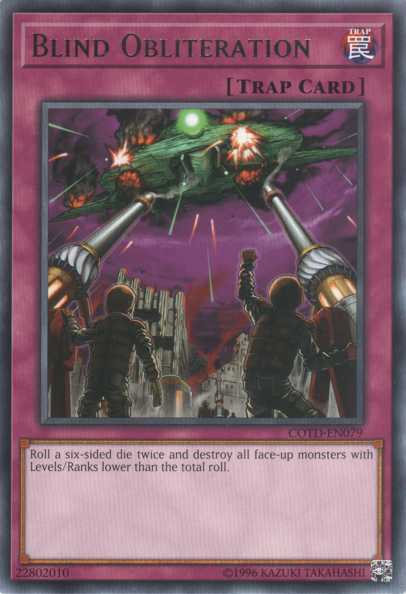 Blind Obliteration (COTD-EN079) Near Mint Unlimited - Rare