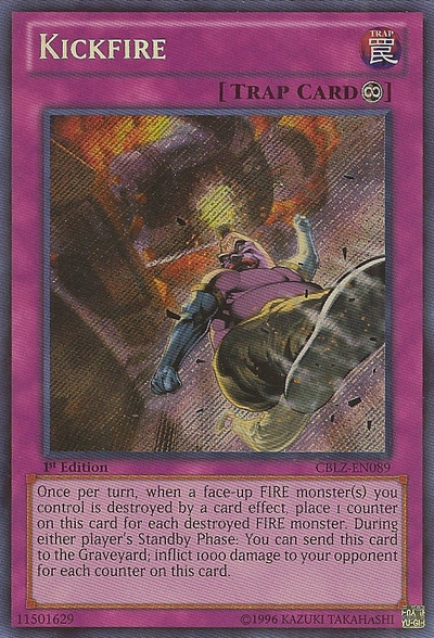 Kickfire (CBLZ-EN089) Secret Rare - Near Mint 1st Edition
