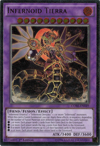 Infernoid Tierra (CORE-EN049) Ultimate Rare - Near Mint 1st Edition