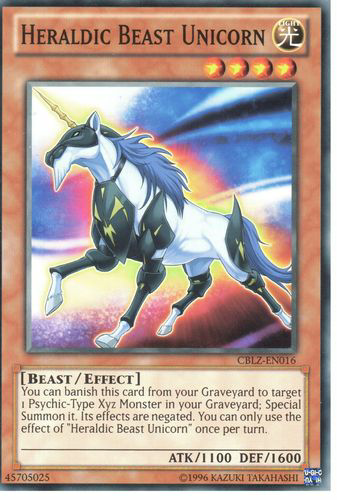 Heraldic Beast Unicorn (CBLZ-EN016) Common - Near Mint Unlimited