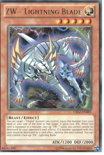 ZW - Lightning Blade (CBLZ-EN005) Rare - Near Mint Unlimited