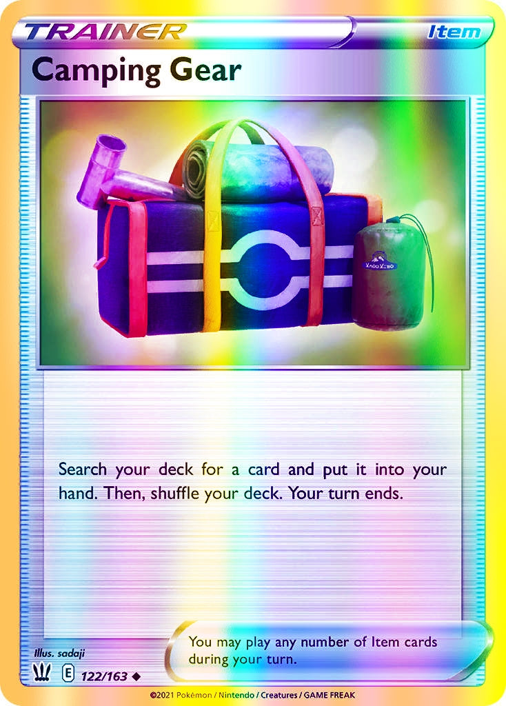 Camping Gear - 122/163 (SWSH05) Uncommon - Near Mint Reverse Holofoil