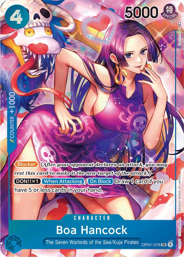 Boa Hancock (Textured Foil) (OP01-078 SR)