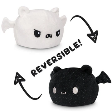 Reversible Mini Plush: Bat - Black & White