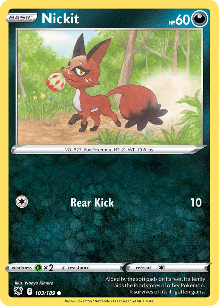 Nickit - 103/189 (SWSH10) Common - Near Mint
