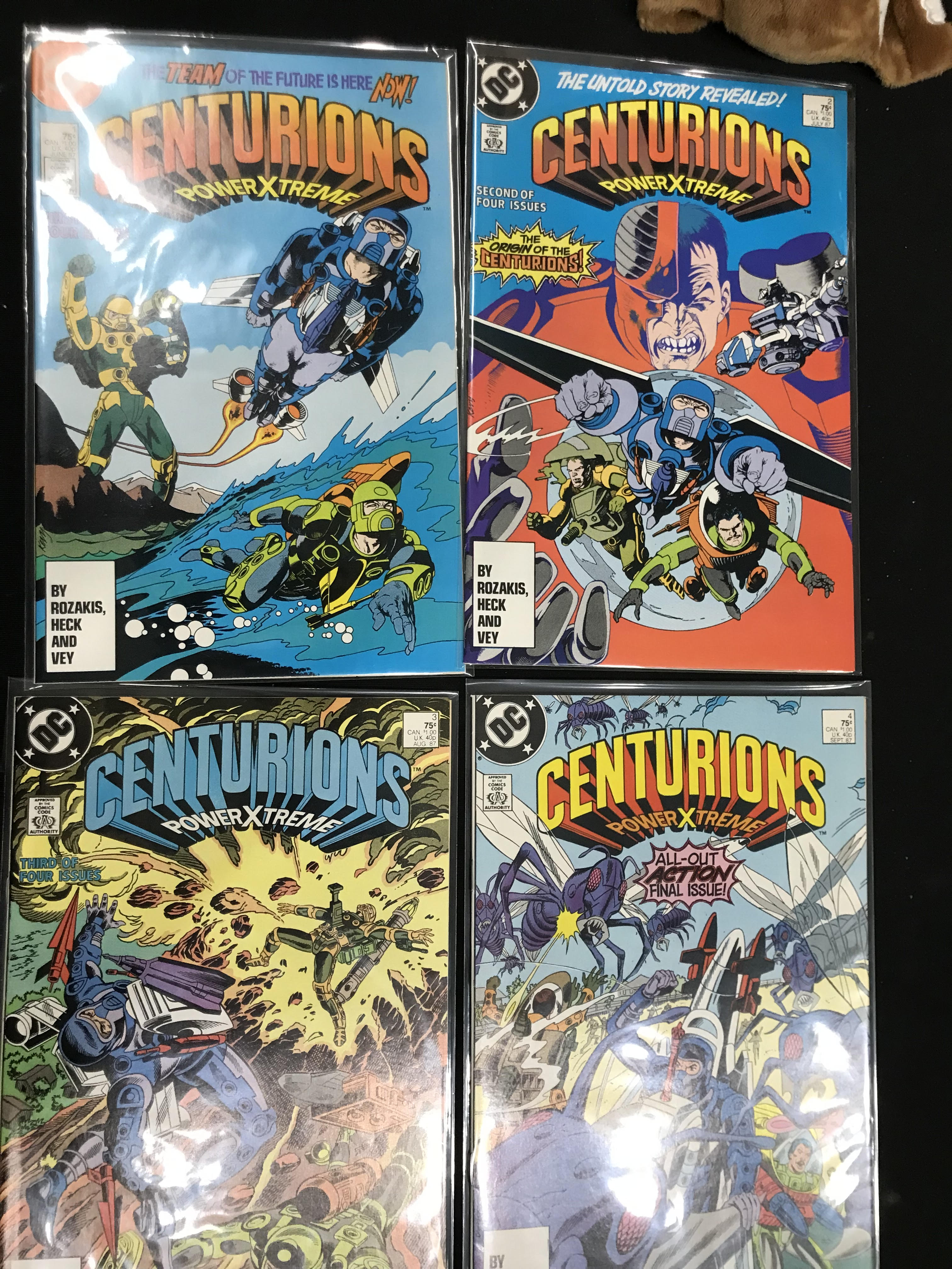 Centurions (1987 Series) #1-4 Comic Bundle (Complete Series)