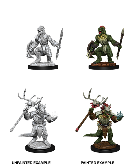 D&D: Nolzur's Marvelous Miniatures - Lizard Folk & Lizardfolk Shaman (90074)