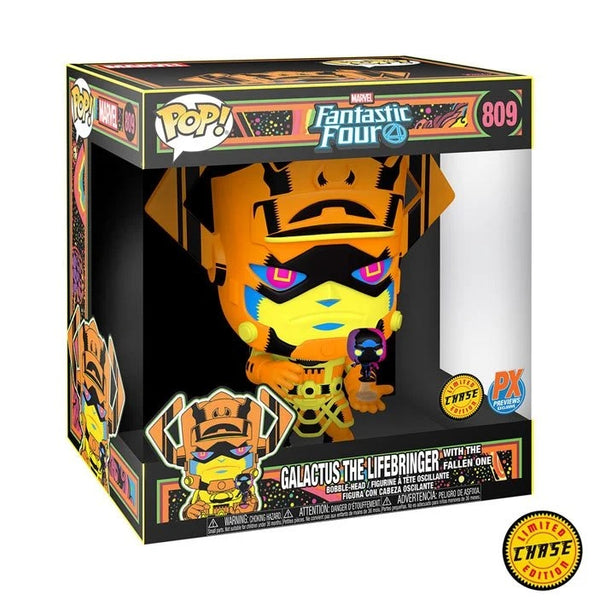 POP Figure (10 Inch): Marvel #0809 - Galactus with Silver Surfer (PX) (Blacklight) (Chase)