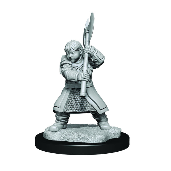 Critical Role: Unpainted Miniatures - Dwarf Dwendalian Empire Fighter Female W1
