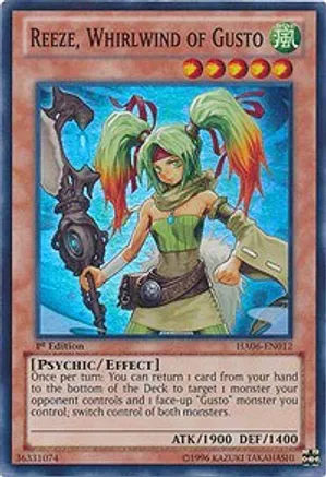 Reeze, Whirlwind of Gusto (HA06-EN012) 1st Edition