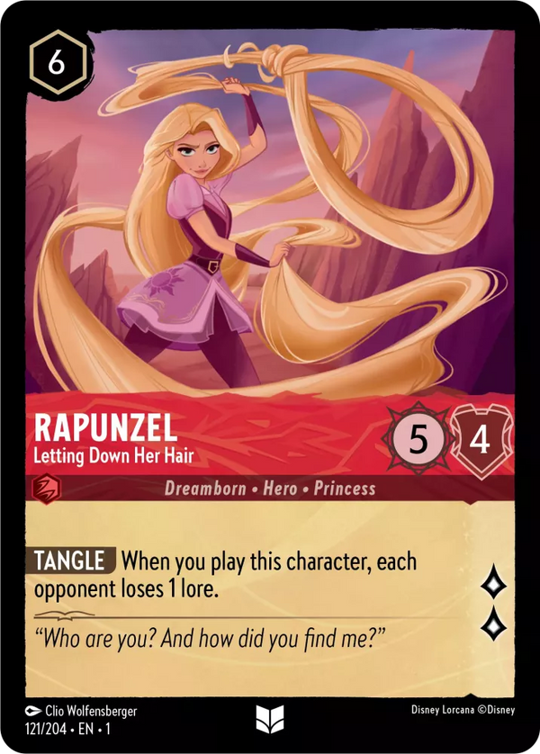 Rapunzel - Letting Down Her Hair (The First Chapter 121/204) Uncommon - Near Mint