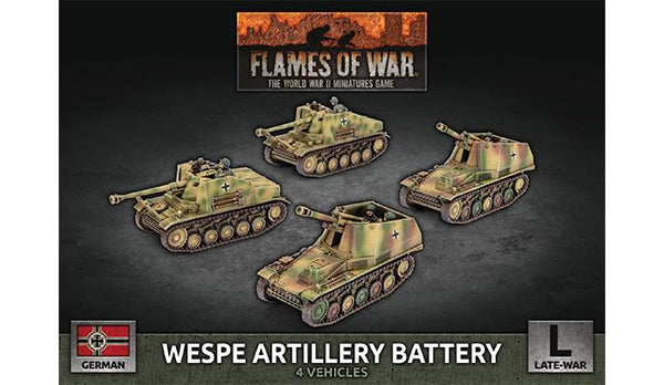 Flames of War: WWII: German (GBX192) - Wespe Artillery Battery (x4 Plastic) (Late)
