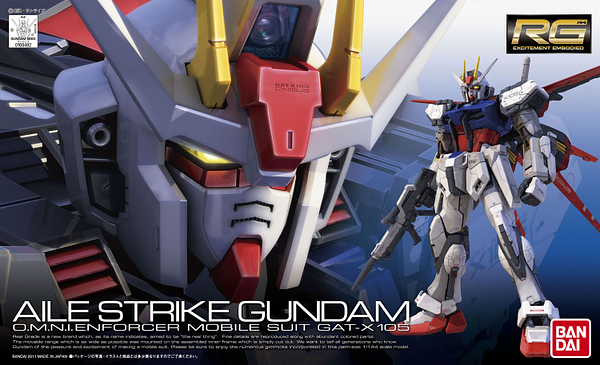 1/144 (RG): Gundam SEED - #03 Aile Strike Gundam O.M.N.I Enforcer Mobile Suit GAT-X105