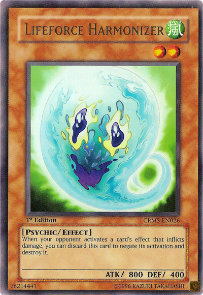 Lifeforce Harmonizer (CRMS-EN026) Ultra Rare - Near Mint 1st Edition