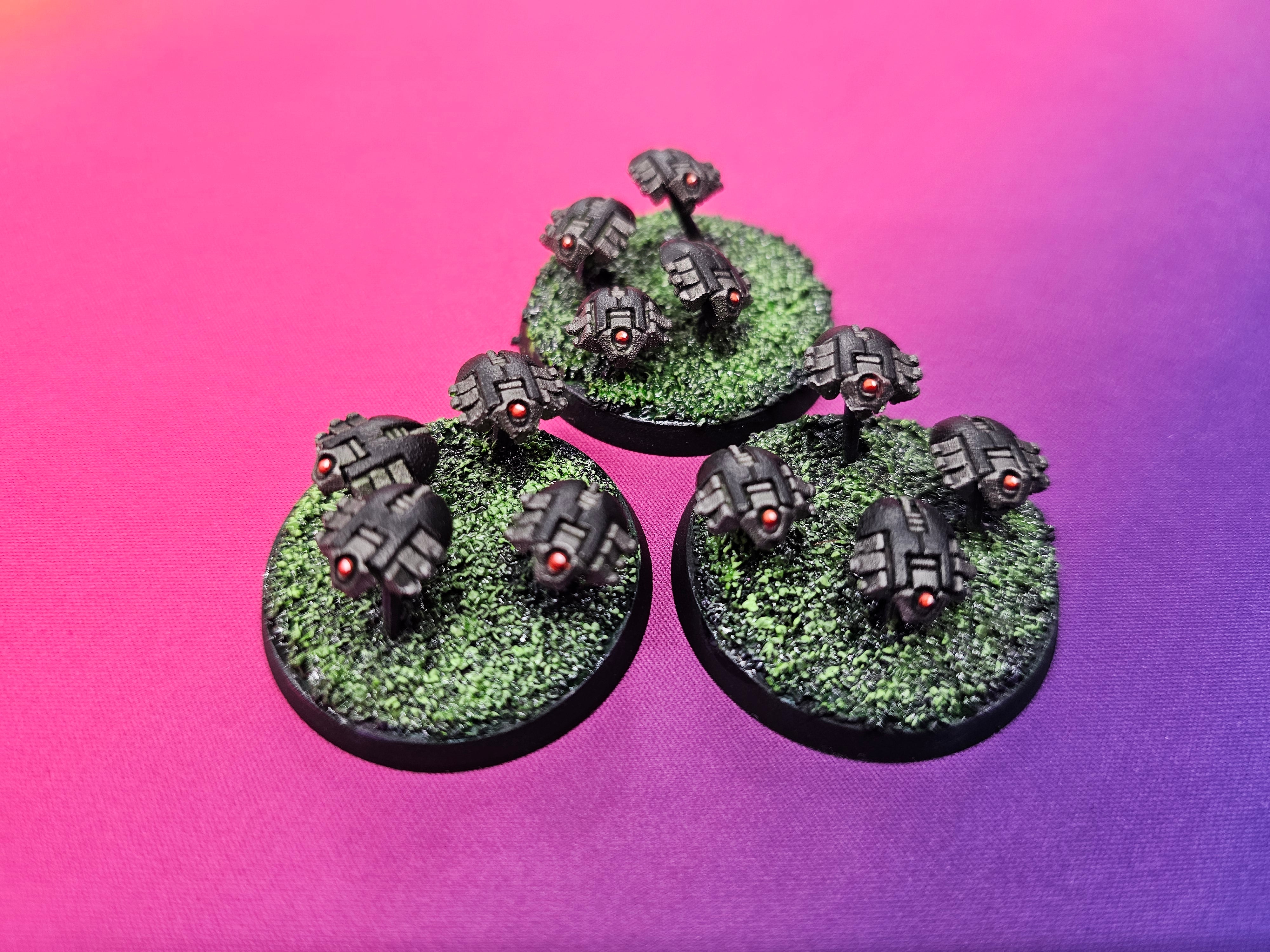 40K: Necron Scarab Swarms 3 Models (USED)