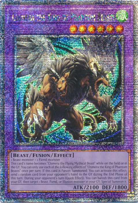 Chimera the King of Phantom Beasts (DUNE-EN033) Quarter Century Secret Rare - Near Mint 1st Edition