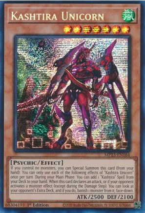 Kashtira Unicorn (MP23-EN164) Prismatic Secret Rare 1st Edition