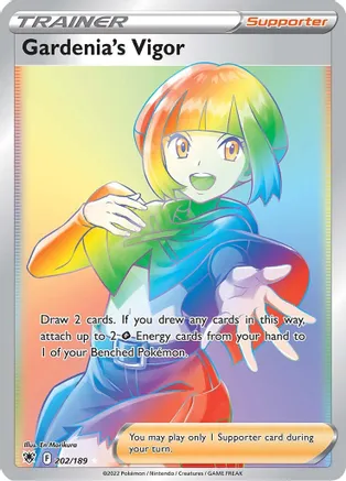 Gardenia's Vigor - 202/189 (SWSH10) Secret Rare - Near Mint Holofoil