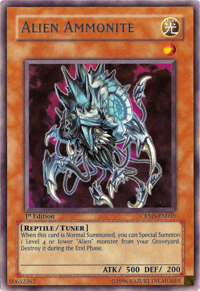 Alien Ammonite (CRMS-EN039) Rare - Near Mint 1st Edition